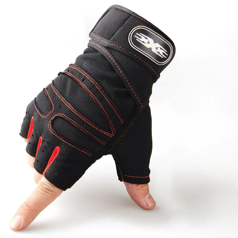 Men's Tactical Half-Finger Fitness Gloves for Weightlifting