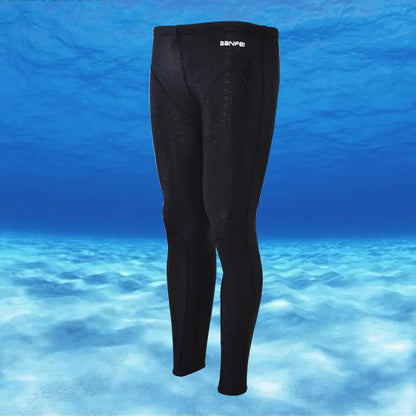 Men's Quick-Dry Swim Trunks with Shark Skin Design