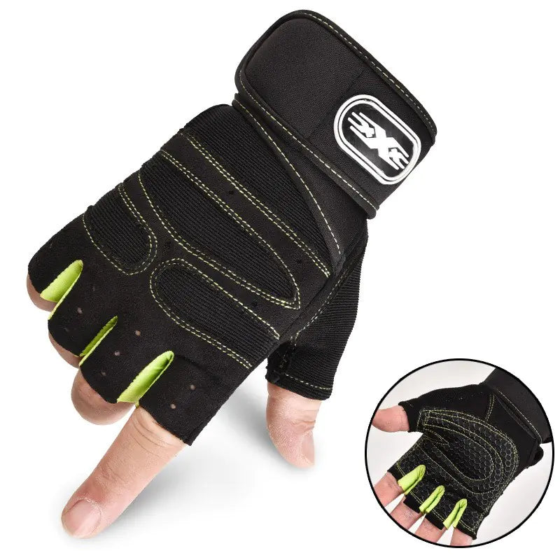 Men's Tactical Half-Finger Fitness Gloves for Weightlifting