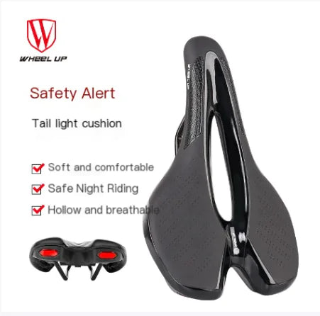 Mountain Bike Saddle with Safety Tail Light Accessories
