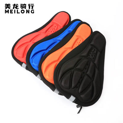 Colorful 3D Bicycle Saddle Cover for Cycling Gear