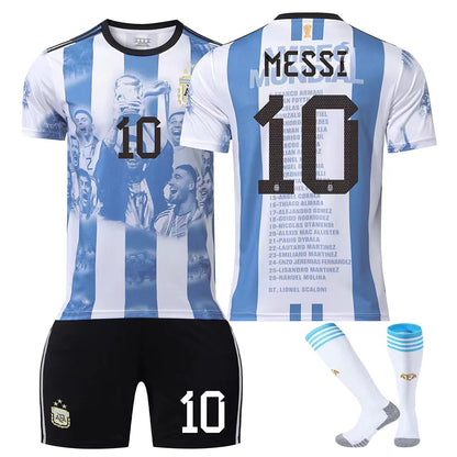 Wholesale Argentina Messi 10 & Ronaldo 7 Soccer Kit