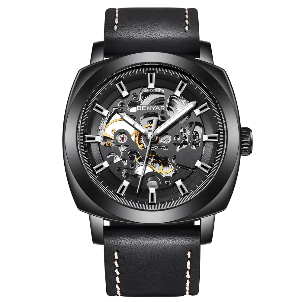 Multi-Functional Hollow Mechanical Waterproof Watch