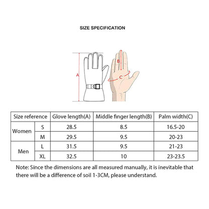 Windproof Waterproof Touch-Screen Ski Gloves for Men & Women