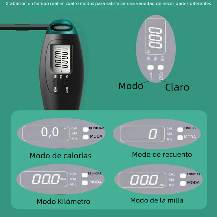 Smart Wireless Jump Rope with Weighted Ball and Counter
