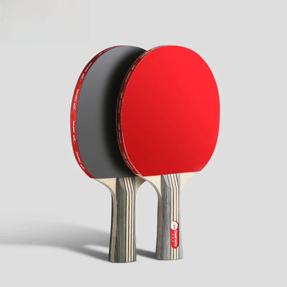 Table Tennis Paddle Set with Two Paddles and Balls