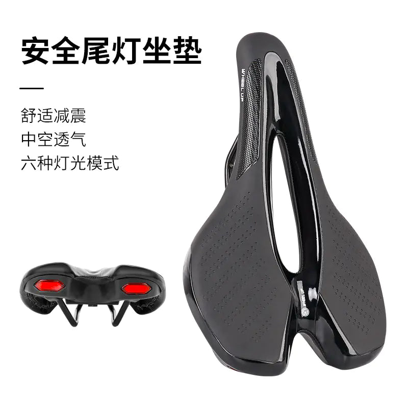 Mountain Bike Saddle with Safety Tail Light Accessories