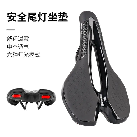 Mountain Bike Saddle with Safety Tail Light Accessories