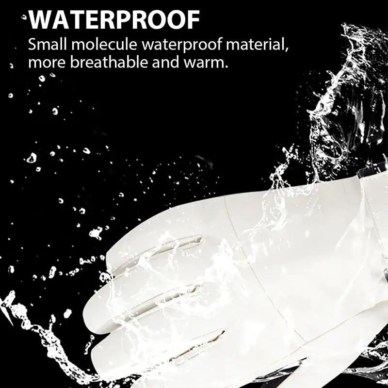 Windproof Waterproof Touch-Screen Ski Gloves for Men & Women