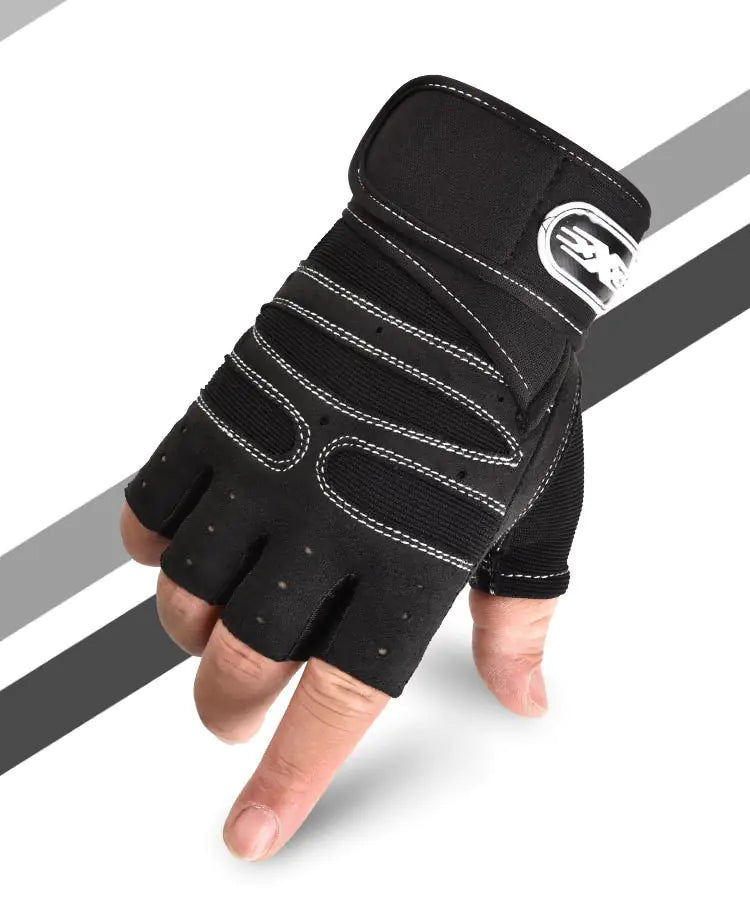 Men's Tactical Half-Finger Fitness Gloves for Weightlifting