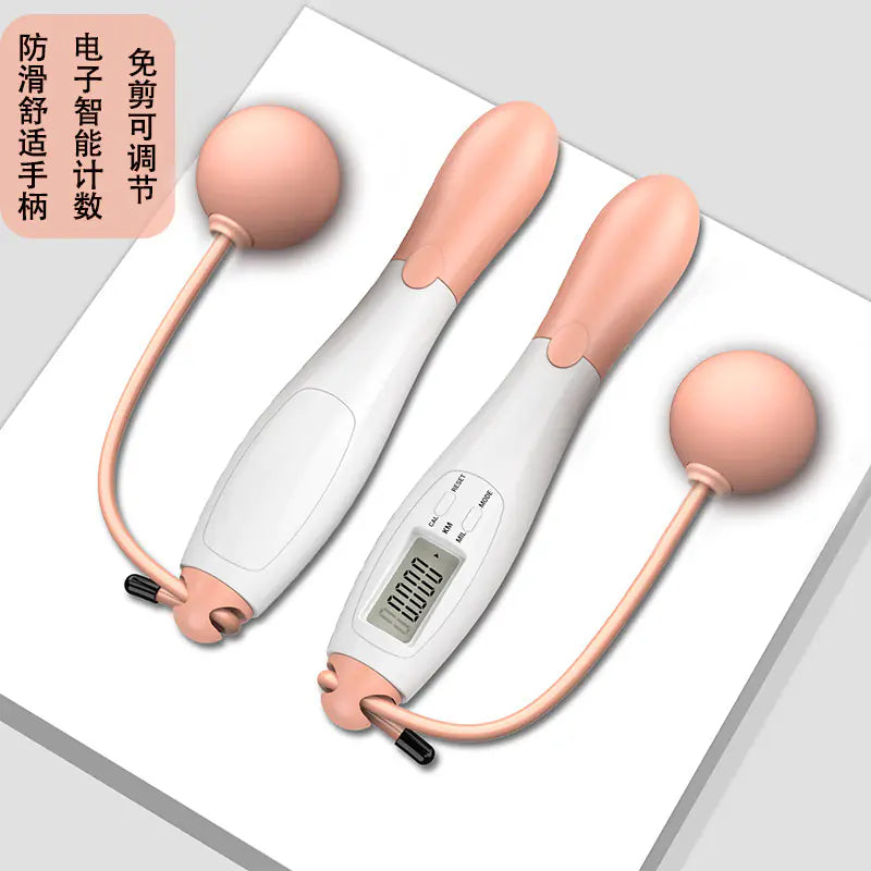 Smart Wireless Jump Rope with Weighted Ball and Counter