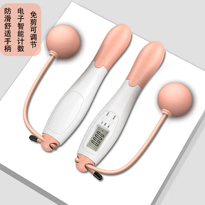 Smart Wireless Jump Rope with Weighted Ball and Counter