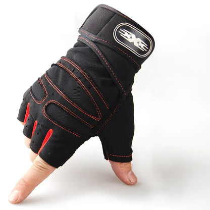 Men's Tactical Half-Finger Fitness Gloves for Weightlifting