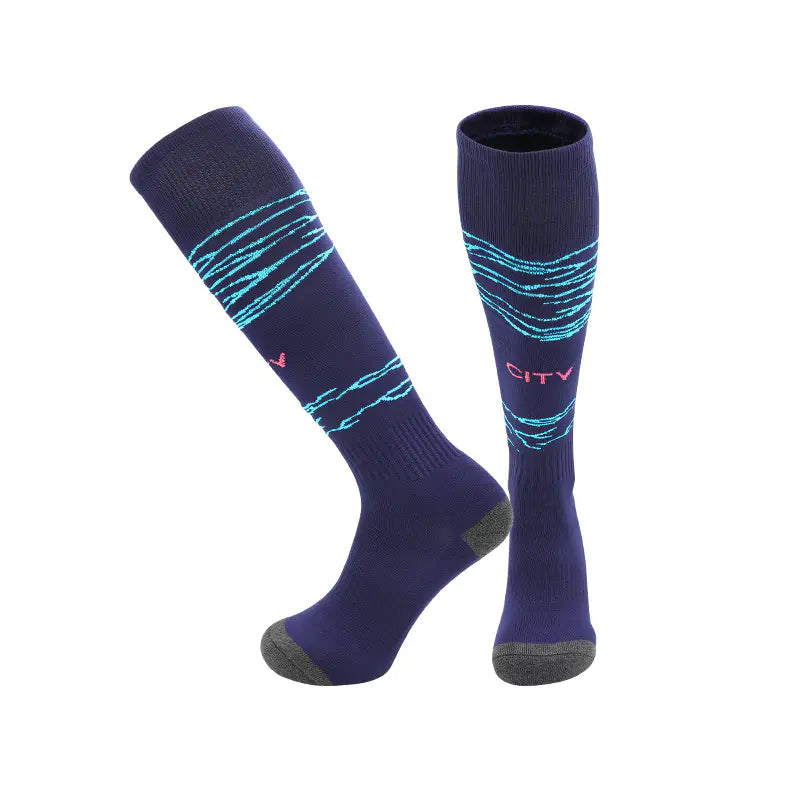 Miami Style Thick Sports Knee-High Soccer Socks