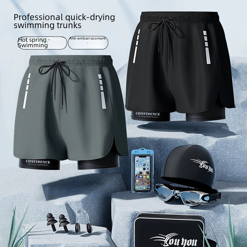 Men's Swim Trunks 2023 Quick-Dry Shorts for Spa Use