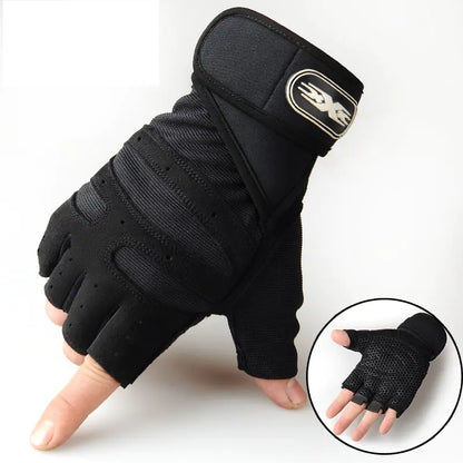Men's Tactical Half-Finger Fitness Gloves for Weightlifting