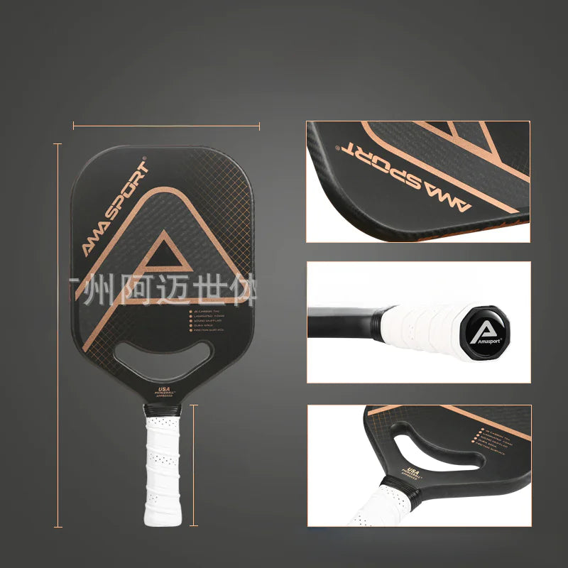 AMA 3K Carbon Fiber High-End Pickleball Paddle